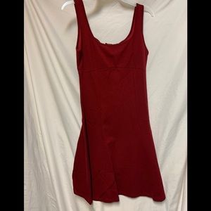 Cut Red/ Burgundy Dress